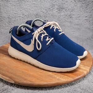Nike Roshe One Women's Royal Blue Oatmeal Mesh Running Shoes 511882-404 Size 10